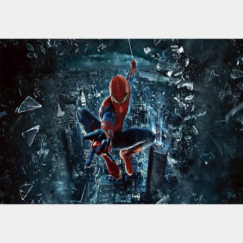 Spiderman Cityscape Themed Drape Panel