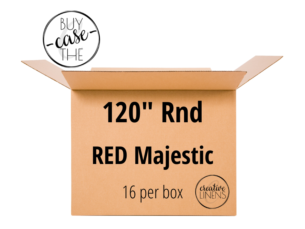 Buy the Case – Red Majestic 120” Rnd