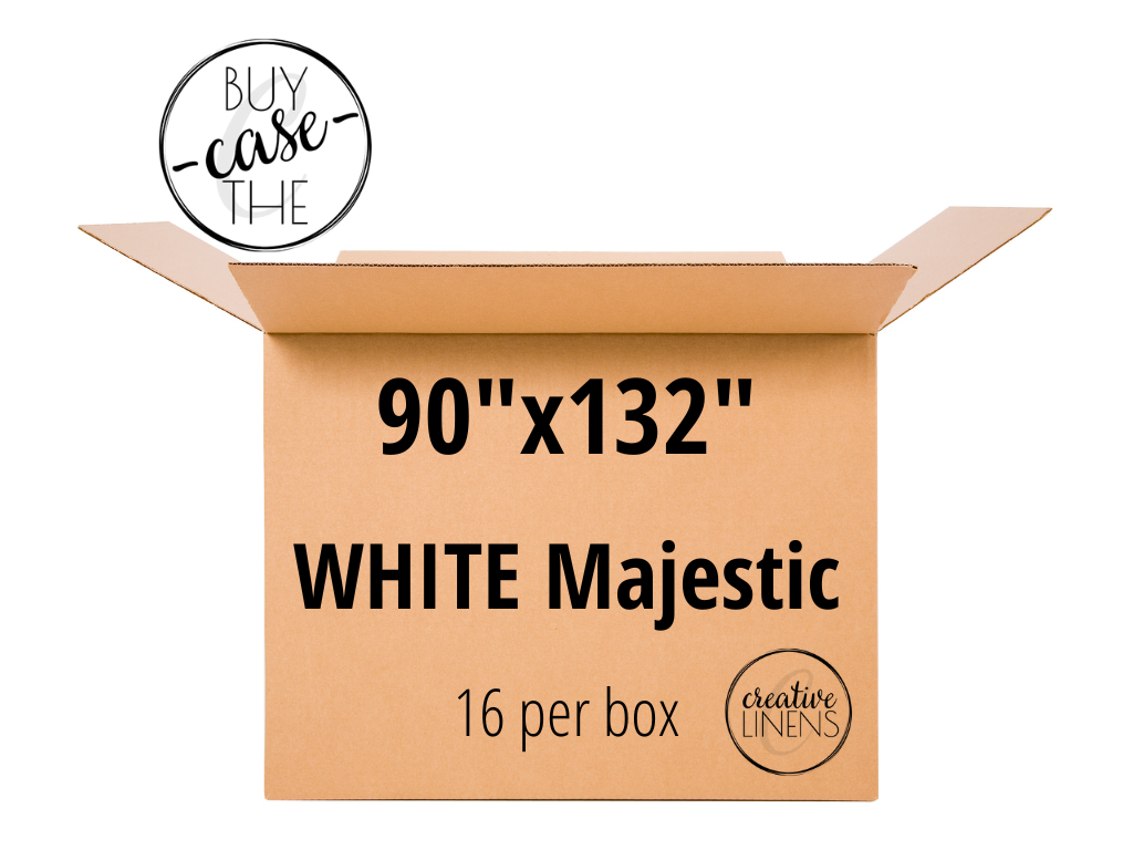 Buy the Case – White Majestic 90"x132"