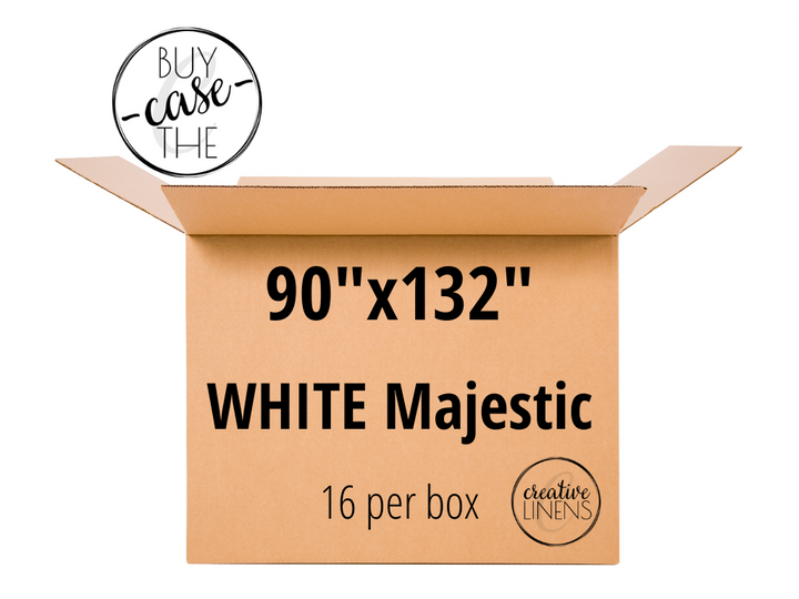 Buy the Case – White Majestic 90"x132"