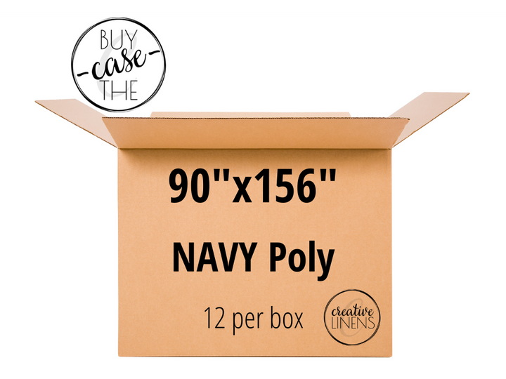 Buy the Case – Navy Poly 90"x156"