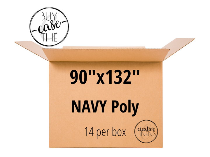 Buy the Case –  Navy Poly 90"x132"
