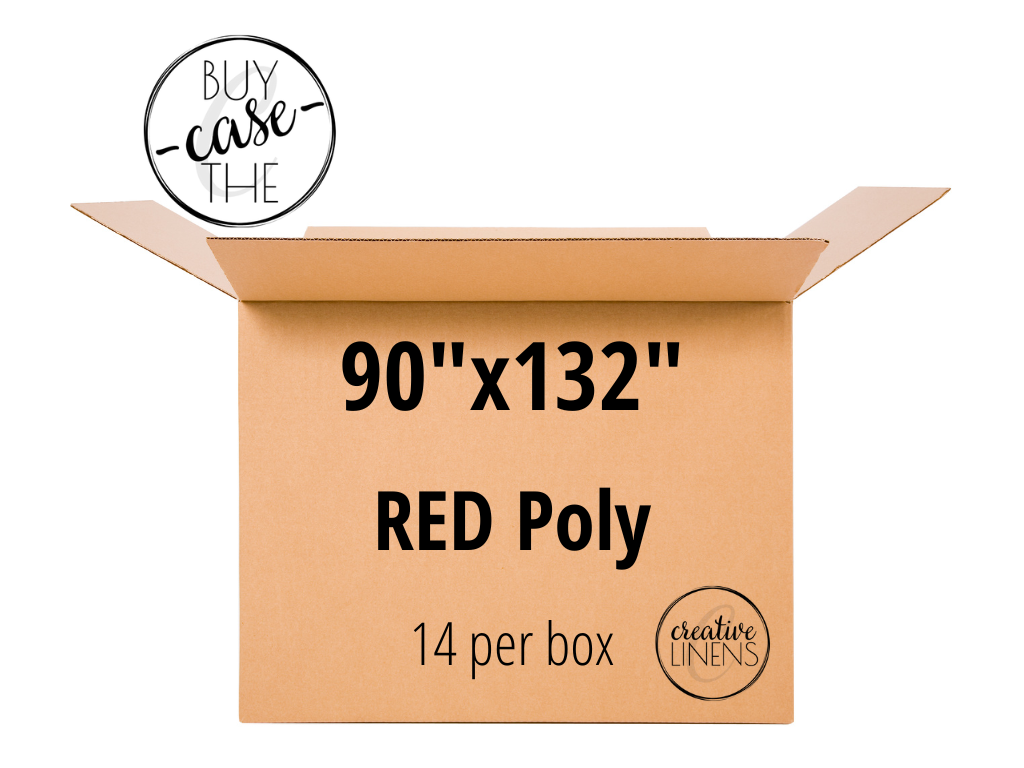 Buy the Case – Red Poly 90"x132"