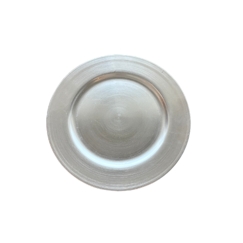 Silver Acrylic Charger Plate