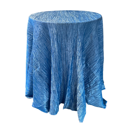 Azure Blue Krinkle Tablecloth