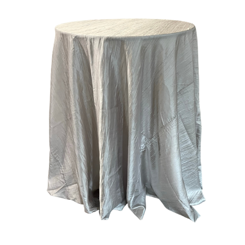 Silver Krinkle Tablecloth