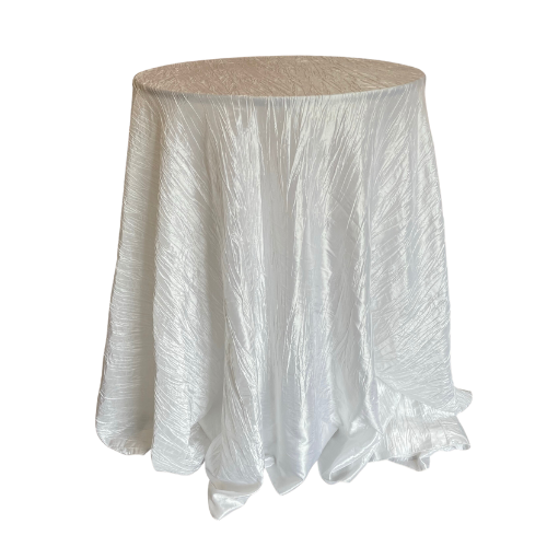 White Krinkle Tablecloth