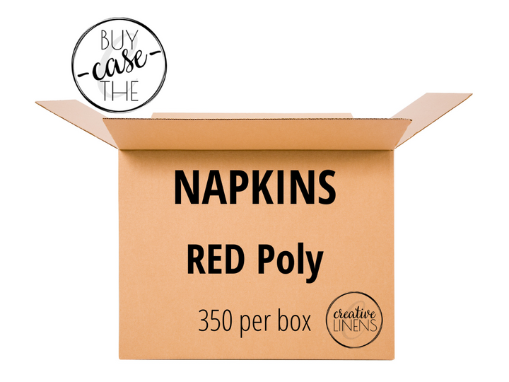 Buy the Case – Red Poly Napkins