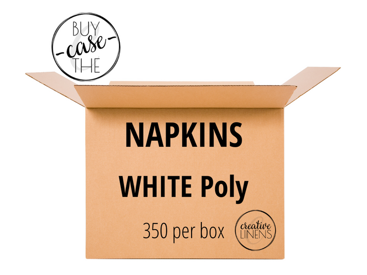 Buy the Case – White Poly (Economy) Napkins
