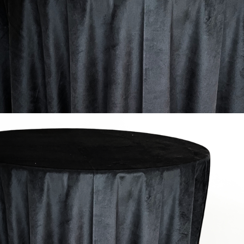 Black Velvet Tablecloth