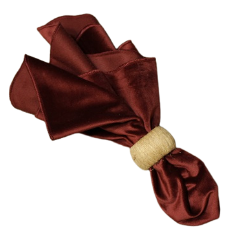 Burgundy Velvet Napkin