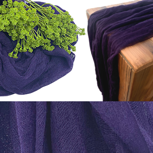 Purple Cheesecloth Runner