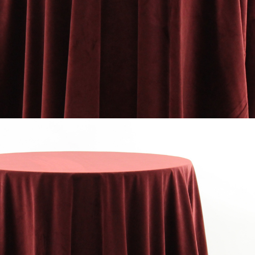 Burgundy Velvet Tablecloth/Drape