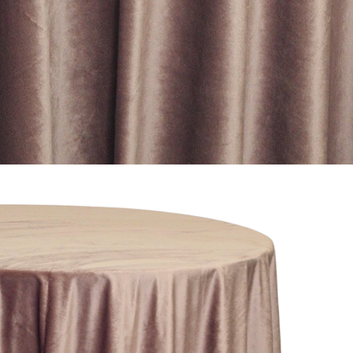 Dusty Rose Velvet Tablecloth