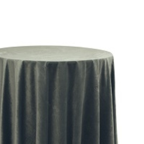 Charcoal Velvet Tablecloth