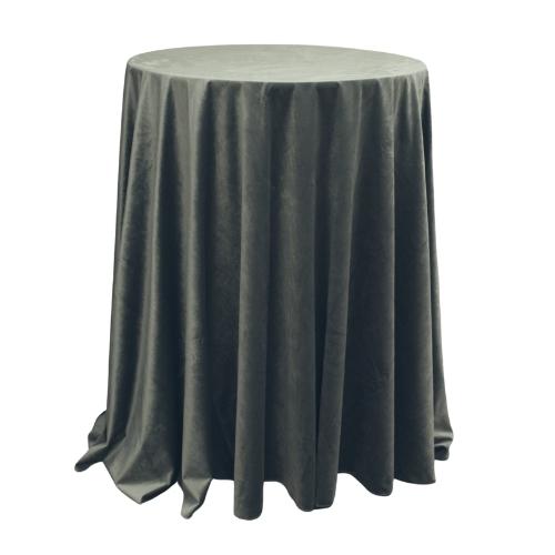 Charcoal Velvet Tablecloth