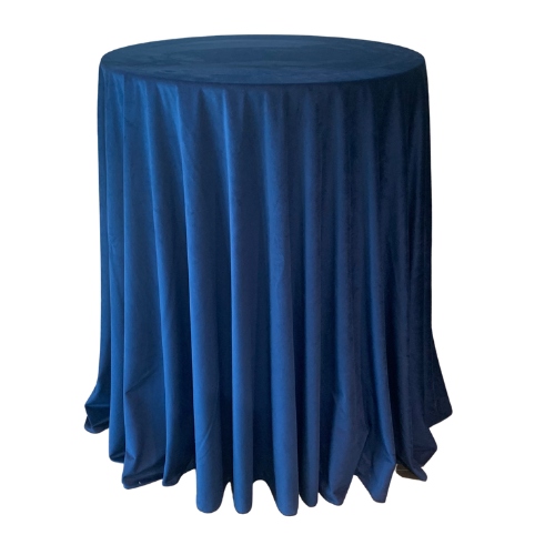 Navy Velvet Tablecloth