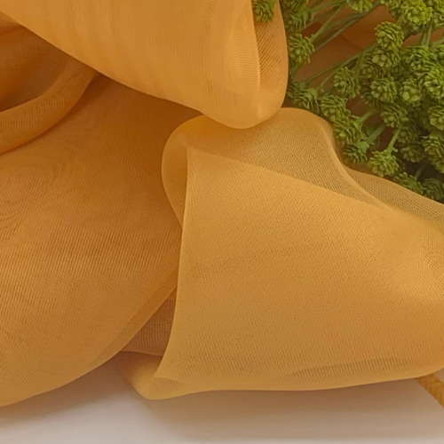 Goldenrod Voile Drape Panel